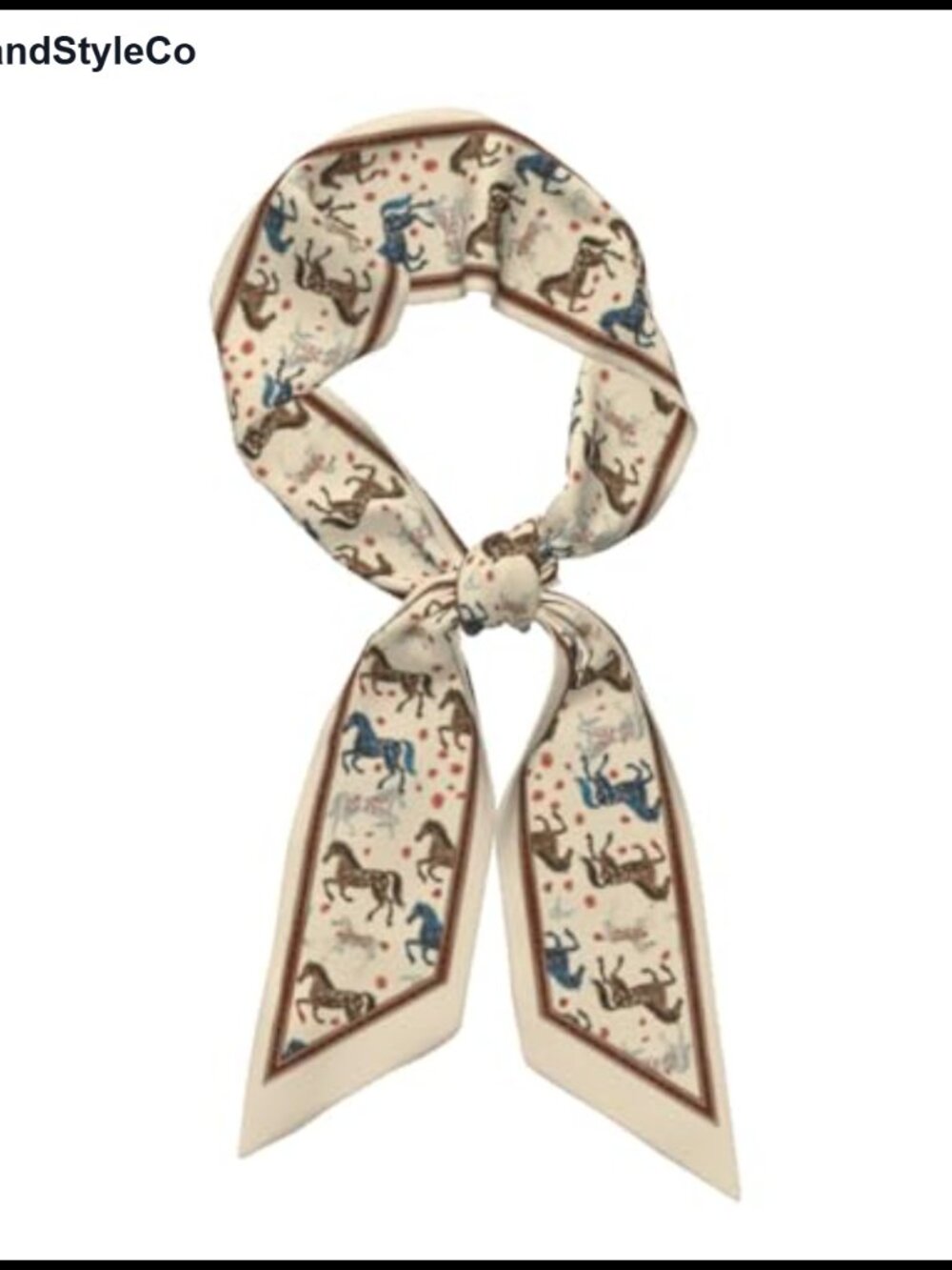 Silky Satin Head Scarf Neck Hair Accessory for Women